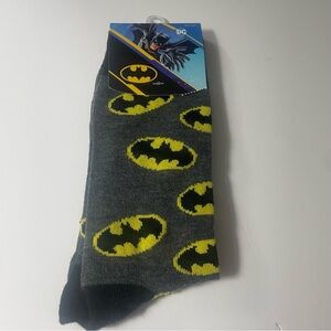 Men’s Bioworld Batman DC Comics Socks Shoe Size 8-12 Sock Size 10-13